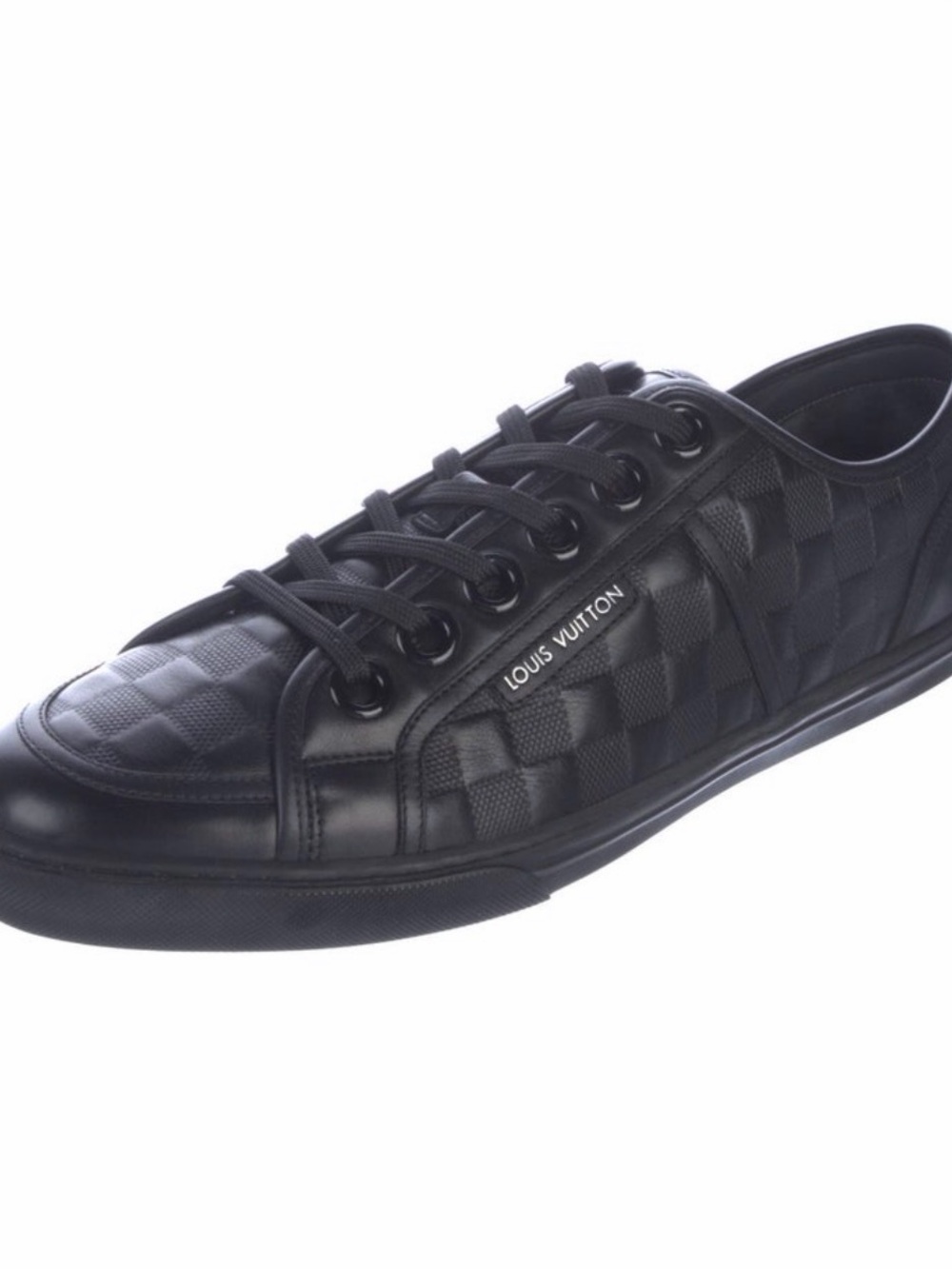 Louis Vuitton Men’s Black Damier Low-Top Sneaker- 100% authentic